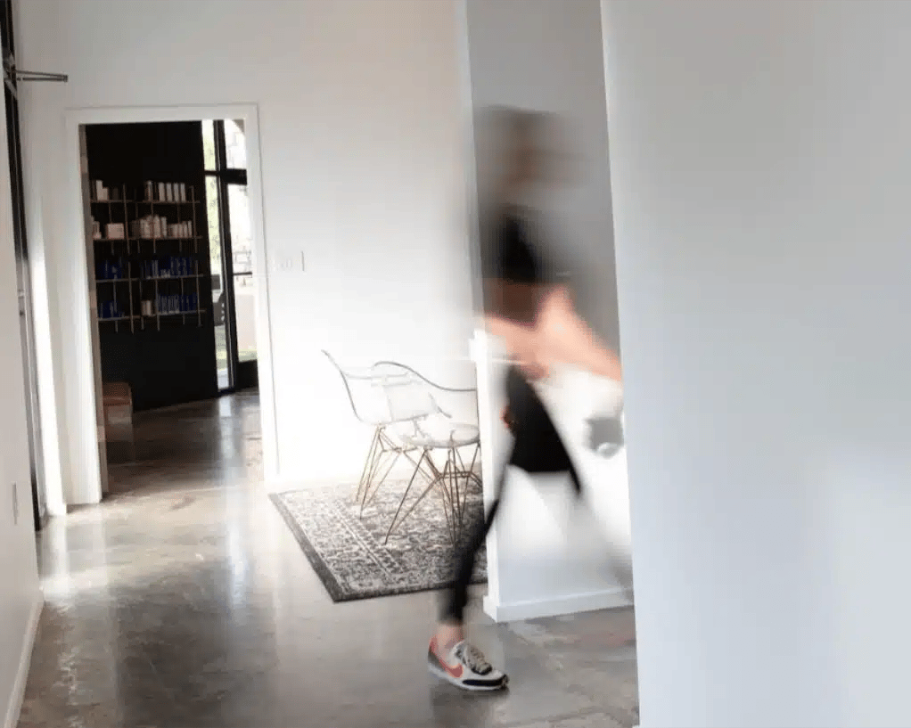 woman walking in glow medspa